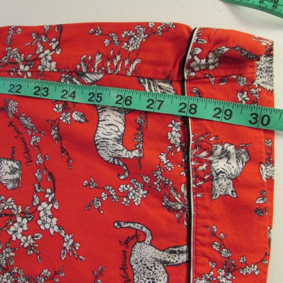 Victorias Secret Red Cotton Big Cat Sleep Pants Medium - Picture 14 of 16